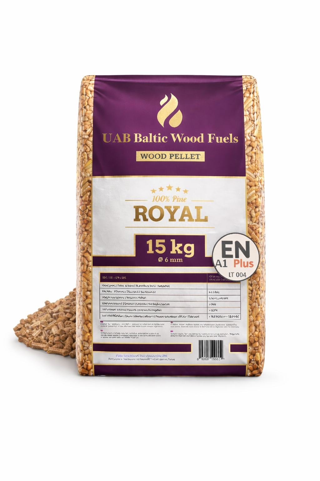 Royal Pine Wood Pellets – A1 Certified