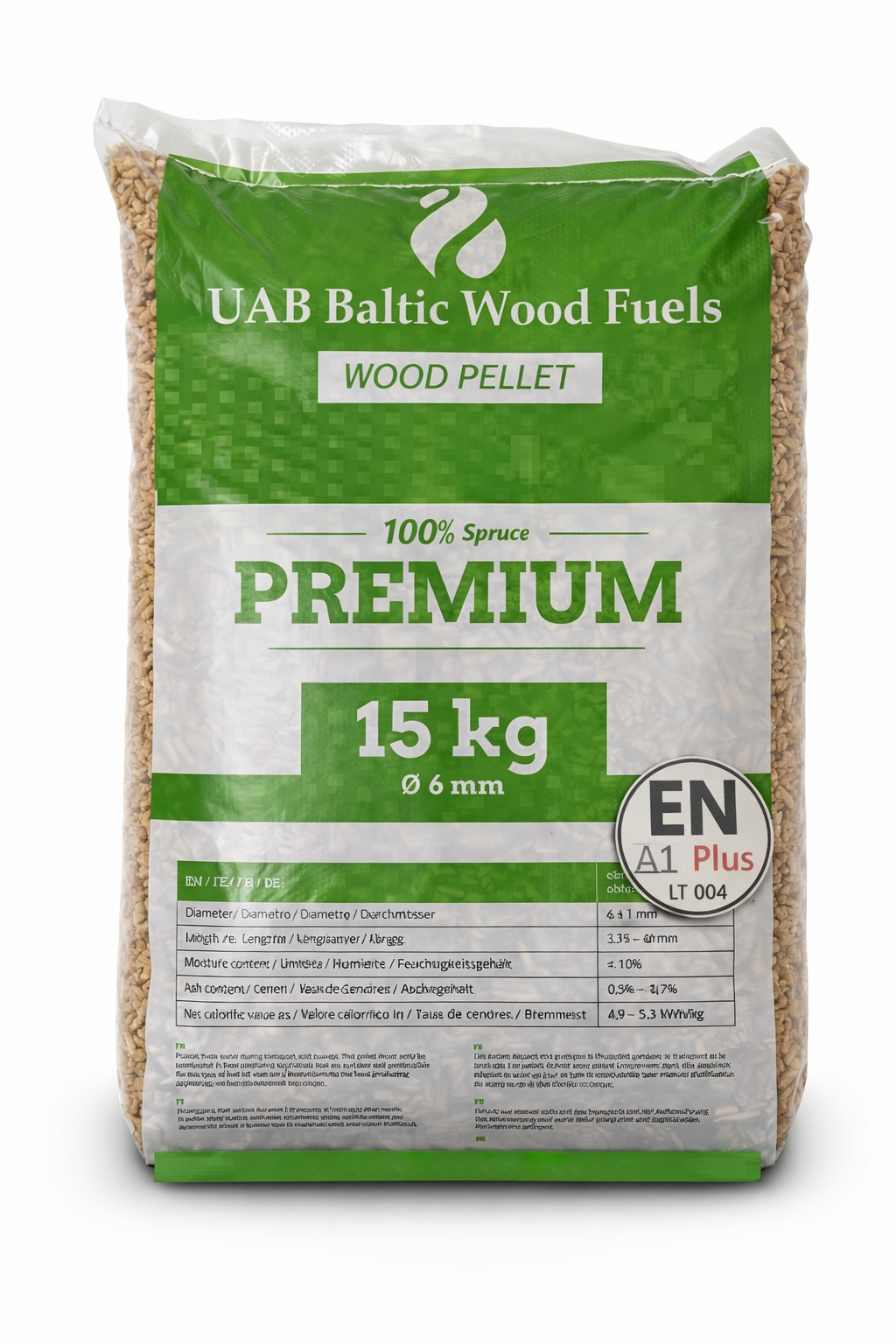 Premium Spruce Wood Pellets – A1